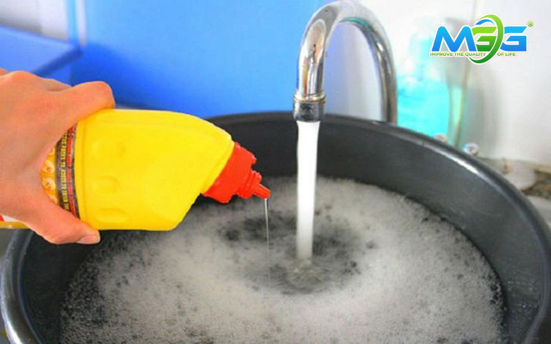 Mức độ nghiêm trọng của nguồn nước thải tẩy rửa