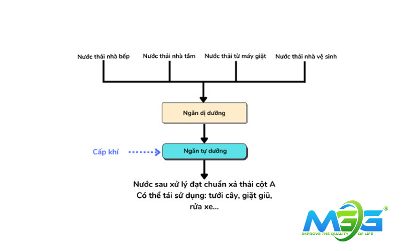 Sơ đồ nguyên lý hoạt động của thiết bị xử lý nước thải Jokaso